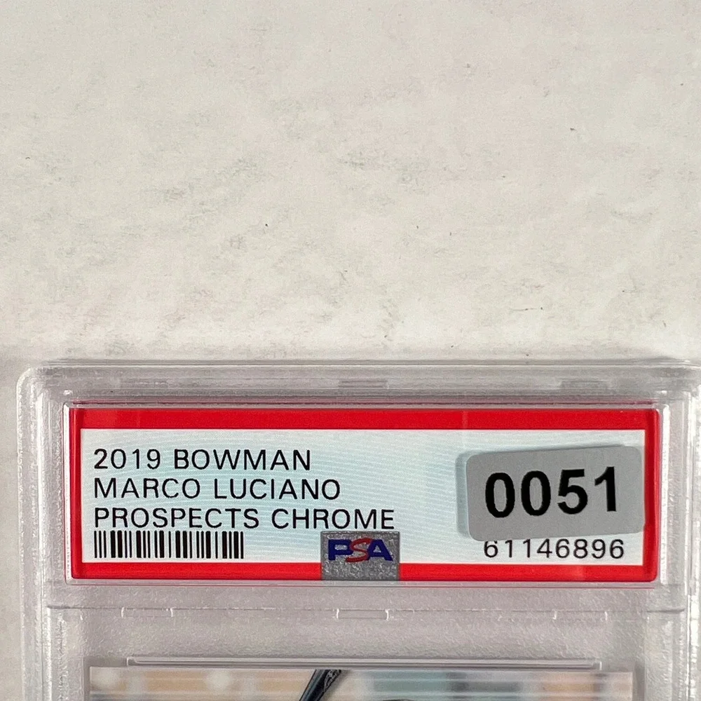 2019 Bowman Chrome Marco Luciano Prospects 1st Bowman PSA 9 Mint #BCP-82 Giants